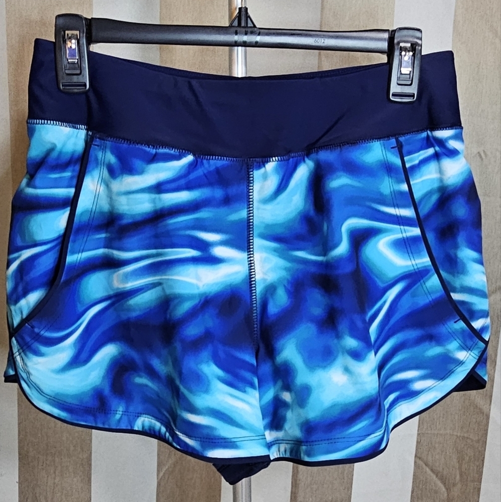 Lands' End Quick Dry Board Swim Short Bottom Green NWT Size 4